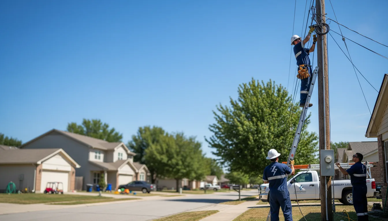 Residential electrician providing installation services in Hillsboro, IA